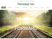 Tablet Screenshot of fremstadlaw.com